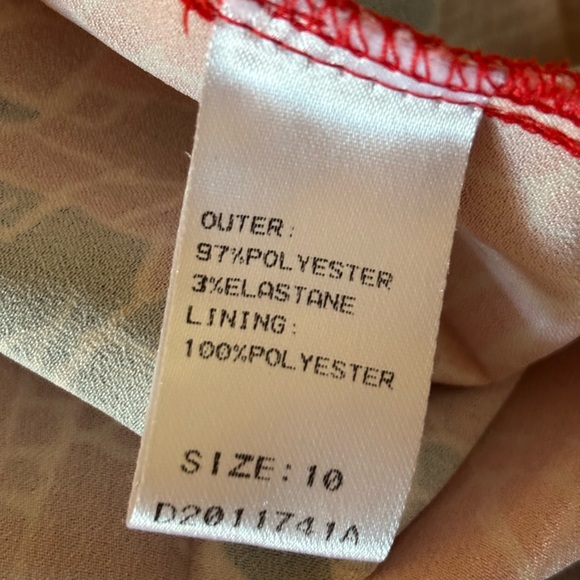 Little Mistress Printed Midaxi Lisa Red Elephant Dress - Picture 9 of 9